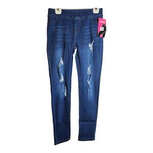 JVINI Women's Stressed Stretch Jeans